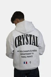 Crystal Paris Kapuzenpullover Champs Weiß/Hellblau/Gelb/Lila