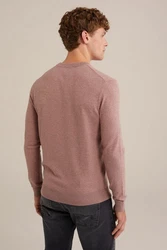 WE Fashion Sweater Lila/Rot/Dunkelrot