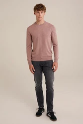 WE Fashion Sweater Lila/Rot/Dunkelrot