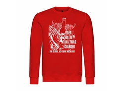 deinshirt Kapuzenpullover Herren Pullover Ich glaube Ich trink noch eins Rot