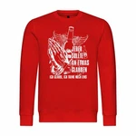 deinshirt Kapuzenpullover Herren Pullover Ich glaube Ich trink noch eins Rot