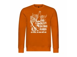 deinshirt Kapuzenpullover Herren Pullover Ich glaube Ich trink noch eins Orange