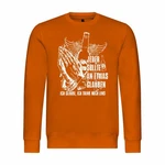 deinshirt Kapuzenpullover Herren Pullover Ich glaube Ich trink noch eins Orange
