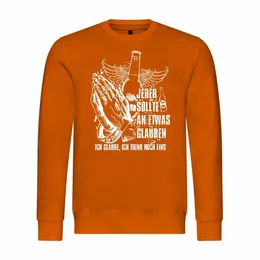 Kapuzenpullover Herren Pullover Ich glaube Ich trink noch eins Mit Print Motiv