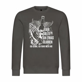 deinshirt Kapuzenpullover Herren Pullover Ich glaube Ich trink noch eins Dunkelgrau/Grau/Dunkelgrün/Lila/Hellgrau