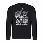 deinshirt Kapuzenpullover Herren Pullover Ich glaube Ich trink noch eins Schwarz/Lila/Blau/Rot
