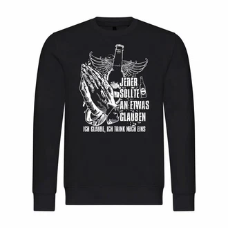 deinshirt Kapuzenpullover Herren Pullover Ich glaube Ich trink noch eins Schwarz/Lila/Blau/Rot