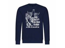 deinshirt Kapuzenpullover Herren Pullover Ich glaube Ich trink noch eins Dunkelblau/Blau