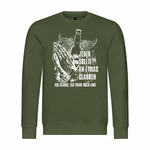 deinshirt Kapuzenpullover Herren Pullover Ich glaube Ich trink noch eins Dunkelgrün/Grün