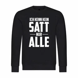 deinshirt Kapuzenpullover Herren Ich kenn kein satt nur alle Mit Print Motiv Grün/Schwarz/Braun/Lila/Gelb/Blau