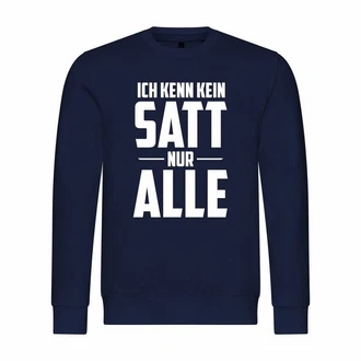 deinshirt Kapuzenpullover Herren Ich kenn kein satt nur alle Mit Print Motiv Dunkelblau/Blau/Grün deinshirt Kapuzenpullover Herren Ich kenn kein satt nur alle Mit Print Motiv Dunkelblau/Blau/Grün