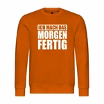 deinshirt Kapuzenpullover Herren Ich mach das Morgen fertig Orange/Gelb