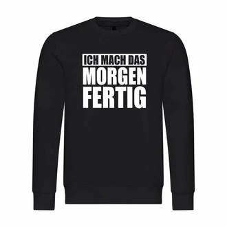 deinshirt Kapuzenpullover Herren Ich mach das Morgen fertig Grau/Schwarz/Dunkelrot deinshirt Kapuzenpullover Herren Ich mach das Morgen fertig Grau/Schwarz/Dunkelrot