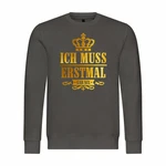 deinshirt Kapuzenpullover Herren Ich muss erstmal gar nix Grün/Dunkelgrün/Gold