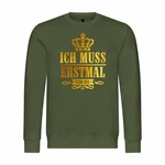 deinshirt Kapuzenpullover Herren Ich muss erstmal gar nix Grün/Dunkelgrün