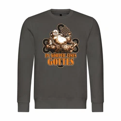 deinshirt Kapuzenpullover Herren Pullover Im Körper eines Gottes Grau/Braun/Khaki/Dunkelgrün/Orange