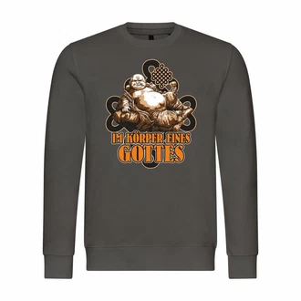 deinshirt Kapuzenpullover Herren Pullover Im Körper eines Gottes Grau/Braun/Khaki/Dunkelgrün/Orange deinshirt Kapuzenpullover Herren Pullover Im Körper eines Gottes Grau/Braun/Khaki/Dunkelgrün/Orange