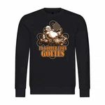 deinshirt Kapuzenpullover Herren Pullover Im Körper eines Gottes Orange/Braun/Lila