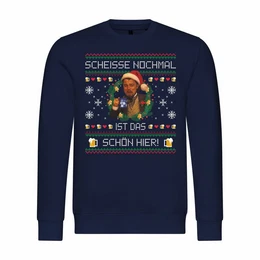 Kapuzenpullover Herren Pullover Scheie nochmal ist das schn hier Mit Print Motiv