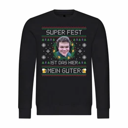 Kapuzenpullover Herren Pullover SUPER FEST ist das hier Mein Guter Mit Print Motiv