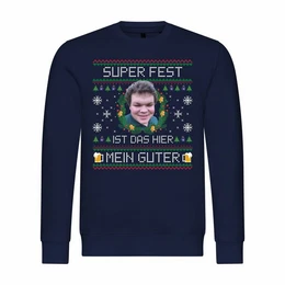 Kapuzenpullover Herren Pullover SUPER FEST ist das hier Mein Guter Mit Print Motiv