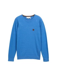 TOM TAILOR Pullover Blau/Hellblau