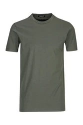 Replay T-Shirt COMPACT JERSEY Dunkelgrün/Khaki