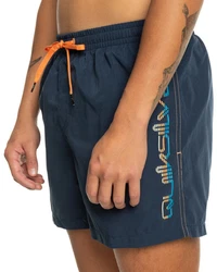 Quiksilver Boardshorts Behind Waves Orange/Dunkelblau/Blau/Grau