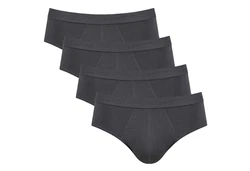 sloggi Slip Herren 24/7 Midi Dunkelgrau/Grau/Schwarz