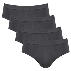 sloggi Slip Herren 24/7 Midi Dunkelgrau/Grau/Schwarz