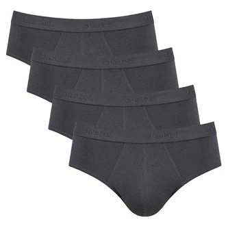 sloggi Slip Herren 24/7 Midi Dunkelgrau/Grau/Schwarz
