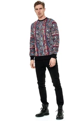 Rusty Neal Sweatshirt New York-Style Rot/Mischfarben/Dunkelrot/Gelb
