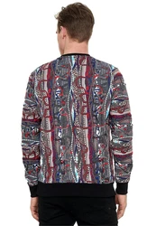 Rusty Neal Sweatshirt New York-Style Rot/Mischfarben/Dunkelrot/Gelb