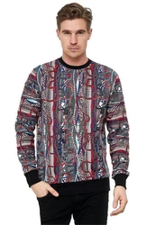 Rusty Neal Sweatshirt New York-Style Rot/Mischfarben/Dunkelrot/Gelb