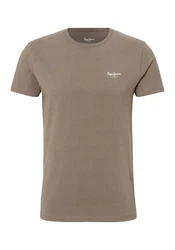 Pepe Jeans T-Shirt Rundhals oliv/weiß