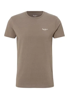 Pepe Jeans T-Shirt Rundhals oliv/weiß