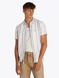 Kurzarmhemd TJM REG SLUB STRIPE SS SHIRT EXT modische mehrfarbig gestreift
