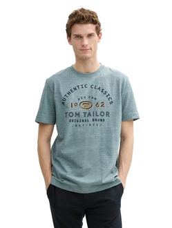 TOM TAILOR T-Shirt mit Logo Print