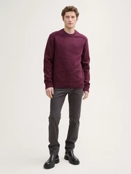TOM TAILOR Chinohose TTJOSH Regular Slim Ultralight Hose Dunkelrot/Dunkelgrau/Khaki/Bordeaux/Grau
