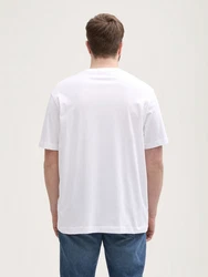 TOM TAILOR PLUS T-Shirt mit Logo-Print Beige/Weiß/Braun/Rosa/Gelb
