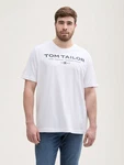 TOM TAILOR PLUS T-Shirt mit Logo-Print Beige/Weiß/Braun/Rosa/Gelb