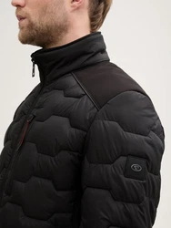 TOM TAILOR Outdoorjacke Hybrid Lightweight Steppjacke Schwarz/Rot