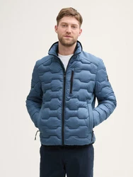 TOM TAILOR Outdoorjacke Hybrid Lightweight Steppjacke Hellblau/Blau/Dunkelblau