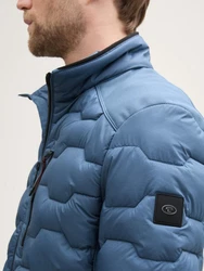 TOM TAILOR Outdoorjacke Hybrid Lightweight Steppjacke Hellblau/Blau/Dunkelblau