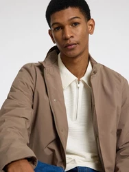 SELECTED HOMME Poloshirt Khaki/Weiß/Grau/Beige/Braun