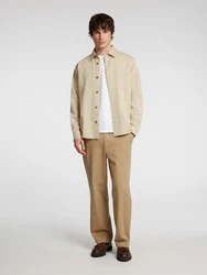 SELECTED HOMME Langarmhemd Overshirt Casual Hemd Khaki/Beige