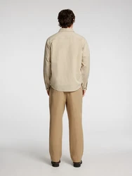 SELECTED HOMME Langarmhemd Overshirt Casual Hemd Khaki/Beige