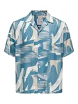 ONLY & SONS Kurzarmhemd Blau