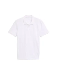 TOM TAILOR Denim Poloshirt Weiß/Creme