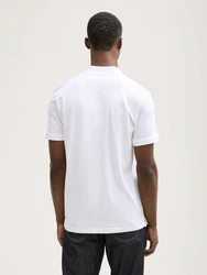 TOM TAILOR Denim Poloshirt Weiß/Creme